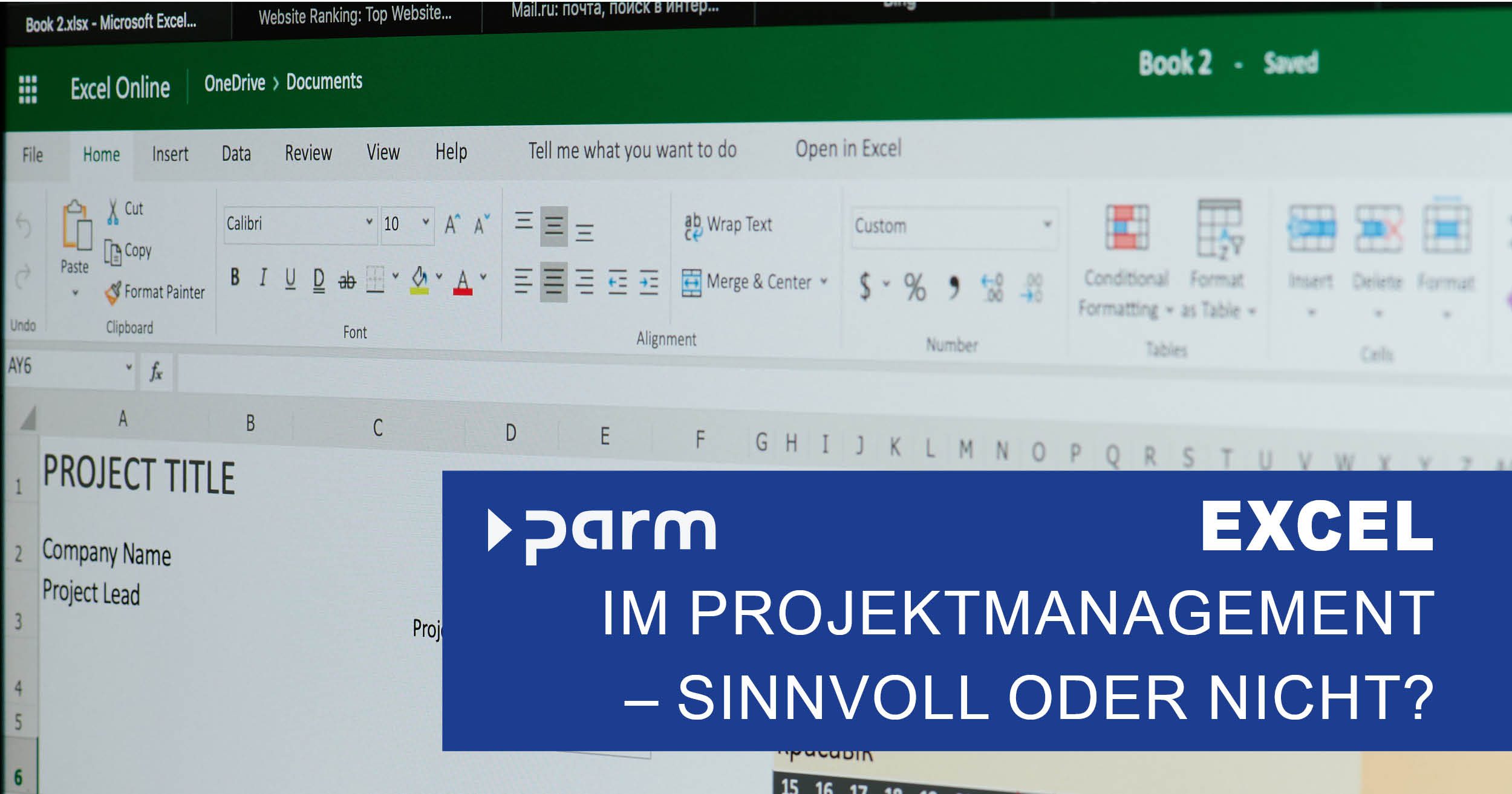 Excel im Projektmangagement - sinnvoll oder nicht?