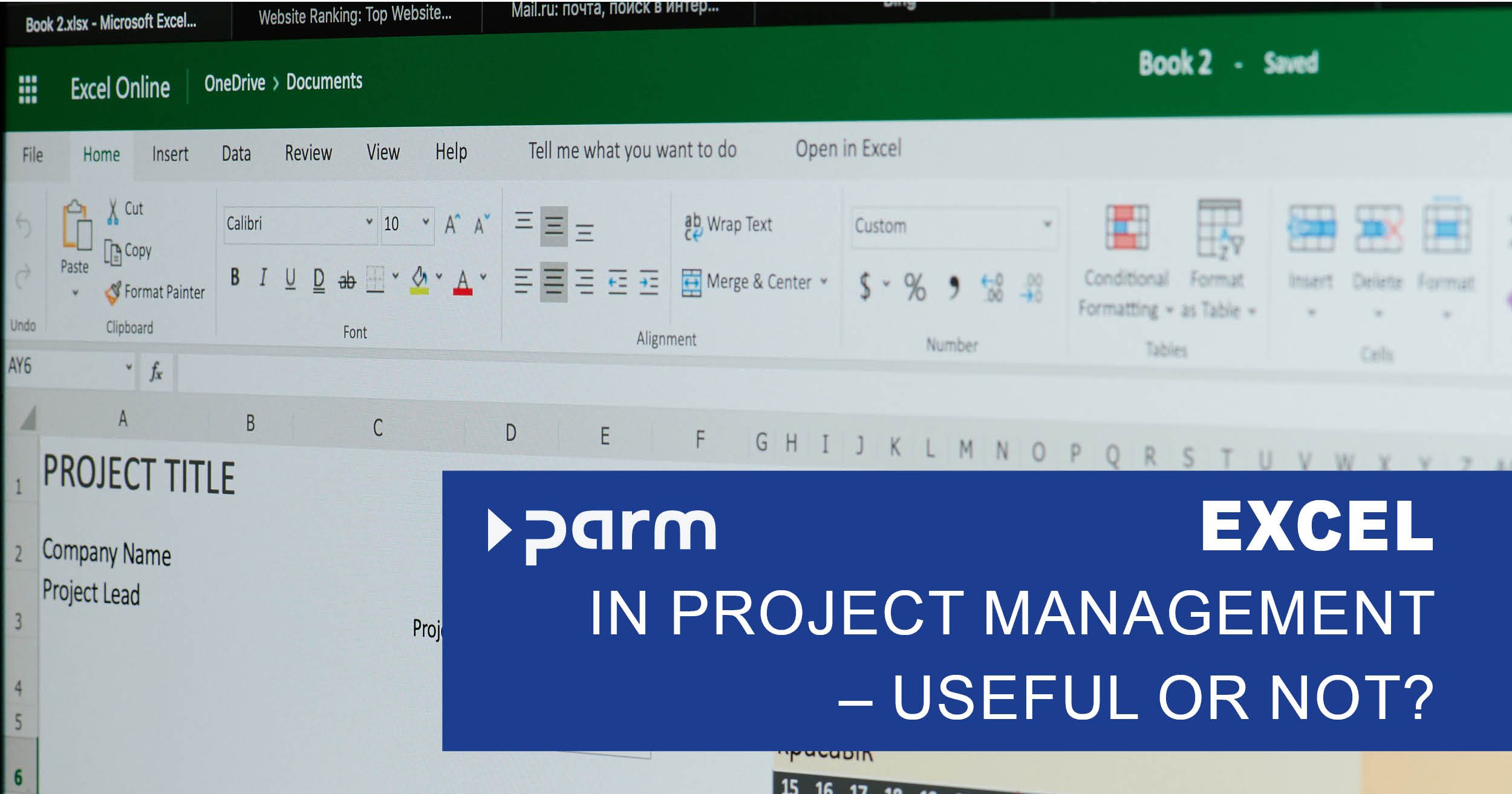 Excel in project management - useful or not?