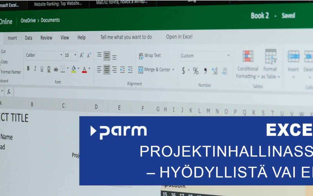 Excel projektinhallinassa – hyödyllistä vai ei?
