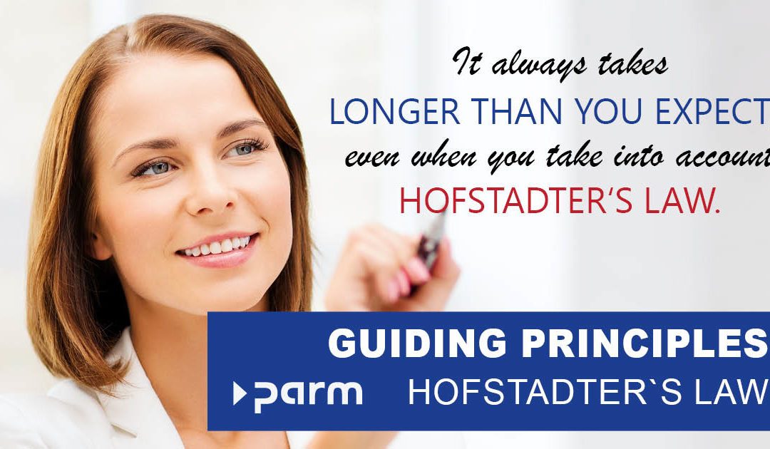 Guidelines in project management: Hofstadter’s law