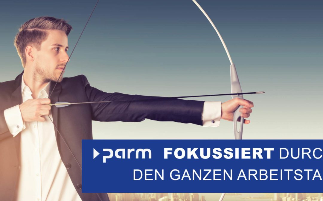 Fokussiert durch den Arbeitstag