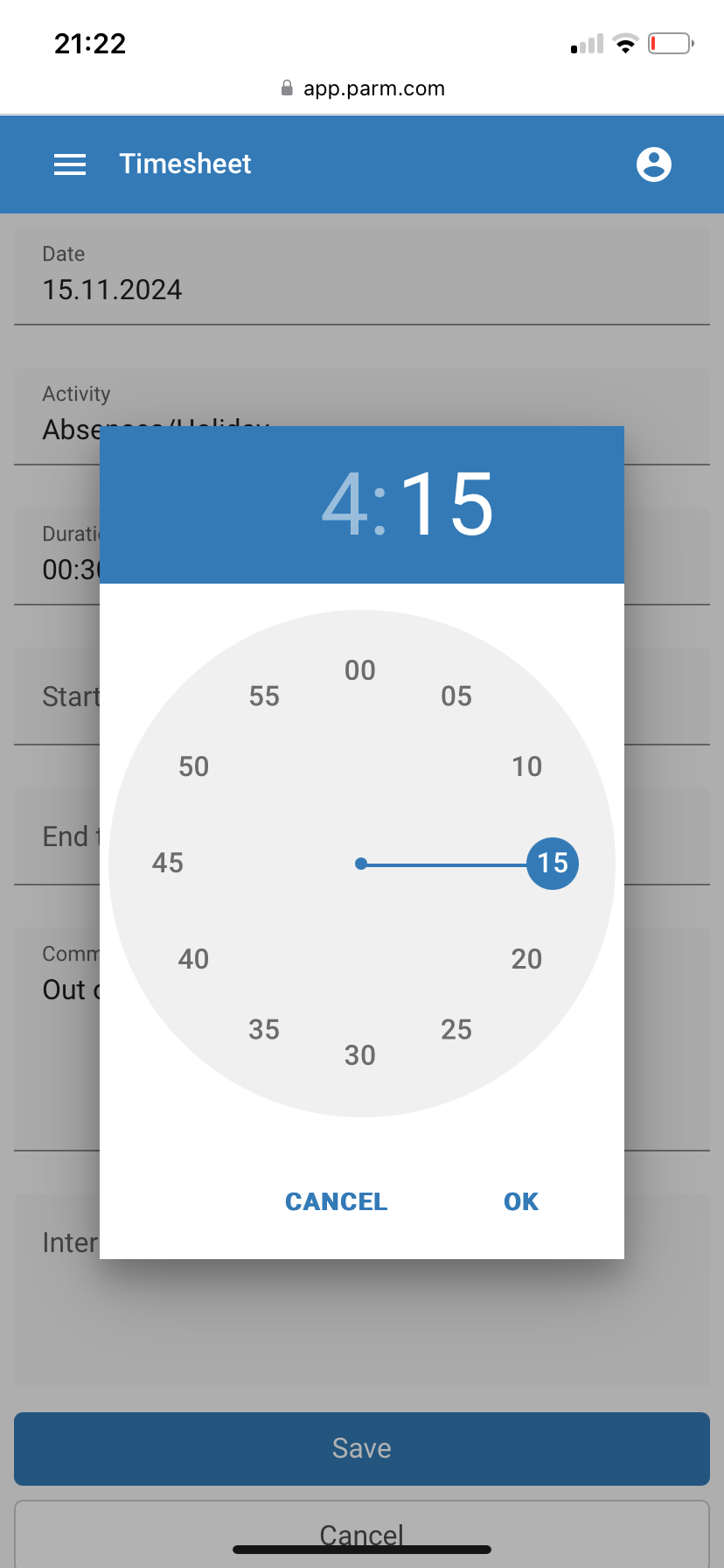 Mobile Zeiterfassung