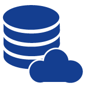 Icon Datenhaltung in der Cloud